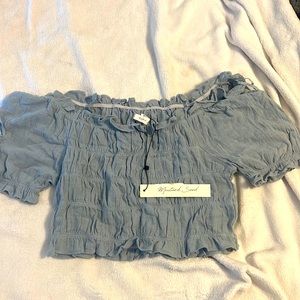 Blue Mustard Seed boutique crop top.